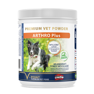 
                  
                    Das Kräuterpulver ARTHRO Plus wirkt als natürliches Schmerzmittel für Hunde mit Arthrose.
                  
                