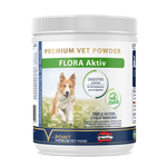 FLORA Aktiv kann als Futterergänzung bei Durchfall, Verstopfung und Koliken bei Hunden zusätzlich zur Schonkost helfen.