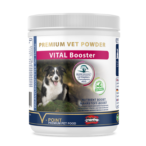 Vitamine für Hunde: VITAL Booster – Vitalpilze & Kräuter zur Ergänzung der körpereigenen Vitaminproduktion