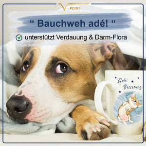 
                  
                    Fenchel und Anis unterstützen die Verdauung und Darmflora Ihres Hundes.
                  
                