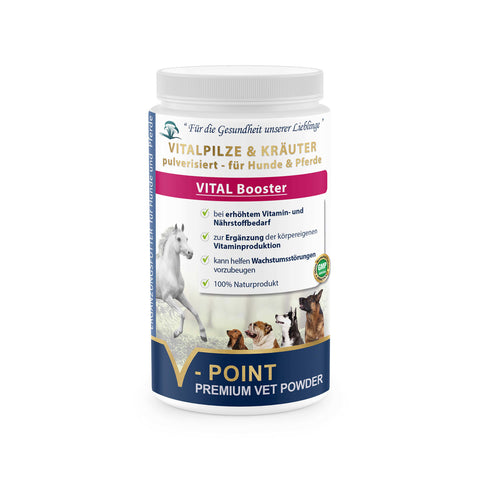 Nutzen Sie das Kräuterpulver VITAL Booster, um die Abwehrkräfte bei Ihrem Pferd zu stärken.